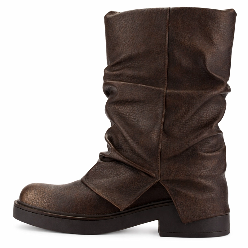 BOTIN CAFE  MUJER CASUAL CHALADA BIKER - 2