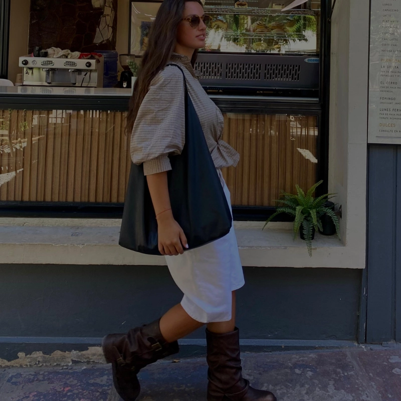 BOTIN CAFE MUJER CASUAL CHALADA BIKER - 4