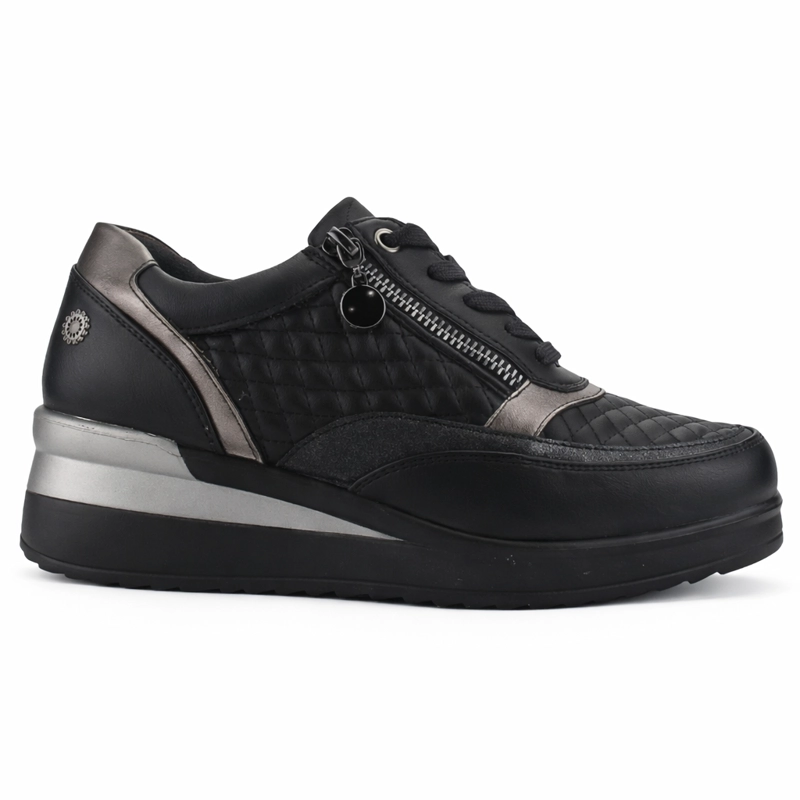 ZAPATILLA NEGRO MUJER URBANO CHALADA DANAY - 1