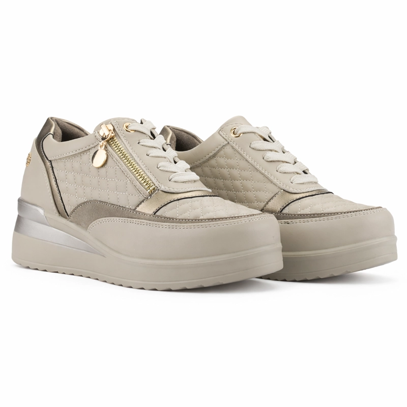 ZAPATILLA BEIGE MUJER URBANO CHALADA DANAY - 5