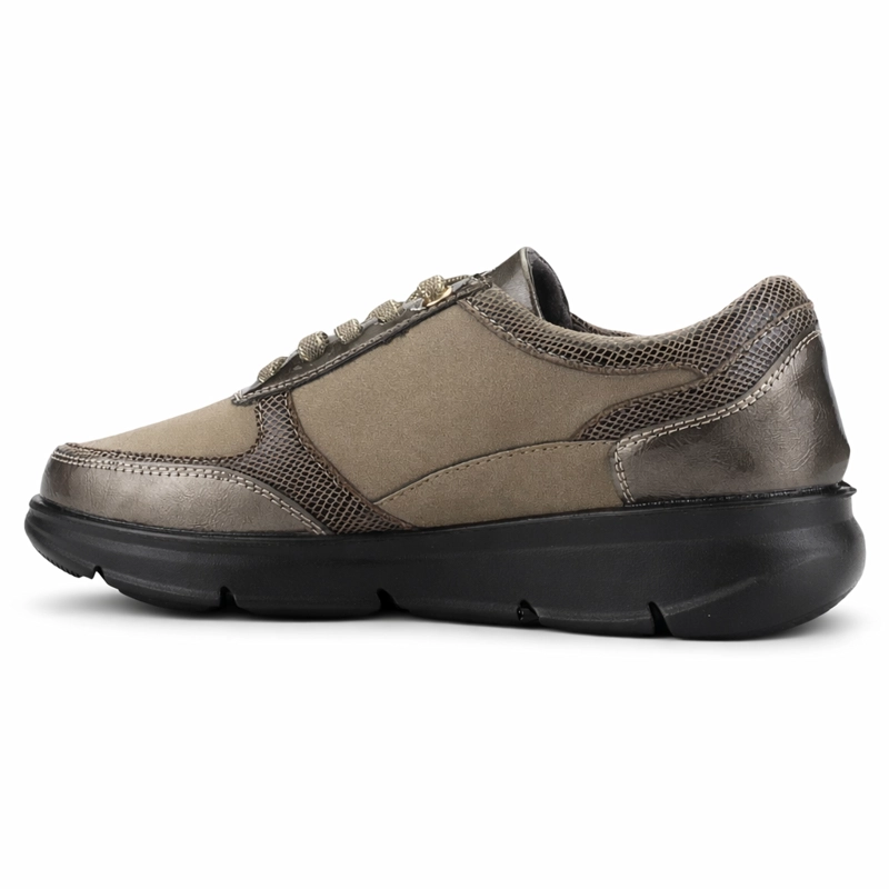 ZAPATILLA BEIGE MUJER CASUAL CHALADA GRAKI - 2