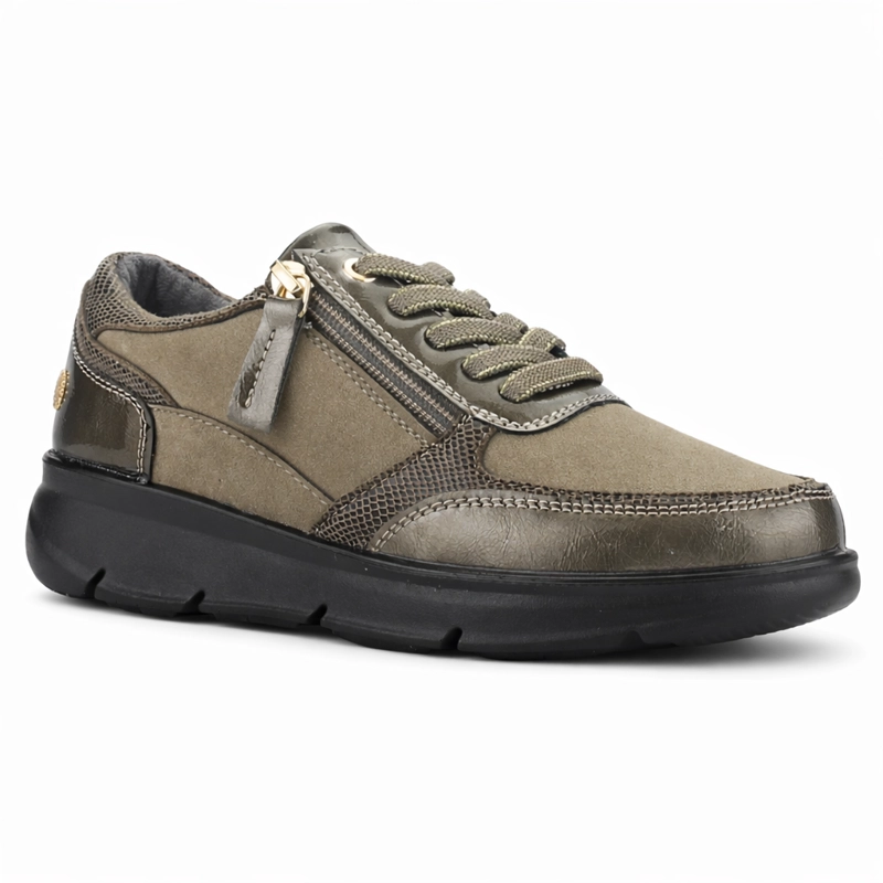 ZAPATILLA BEIGE MUJER CASUAL CHALADA GRAKI - 3