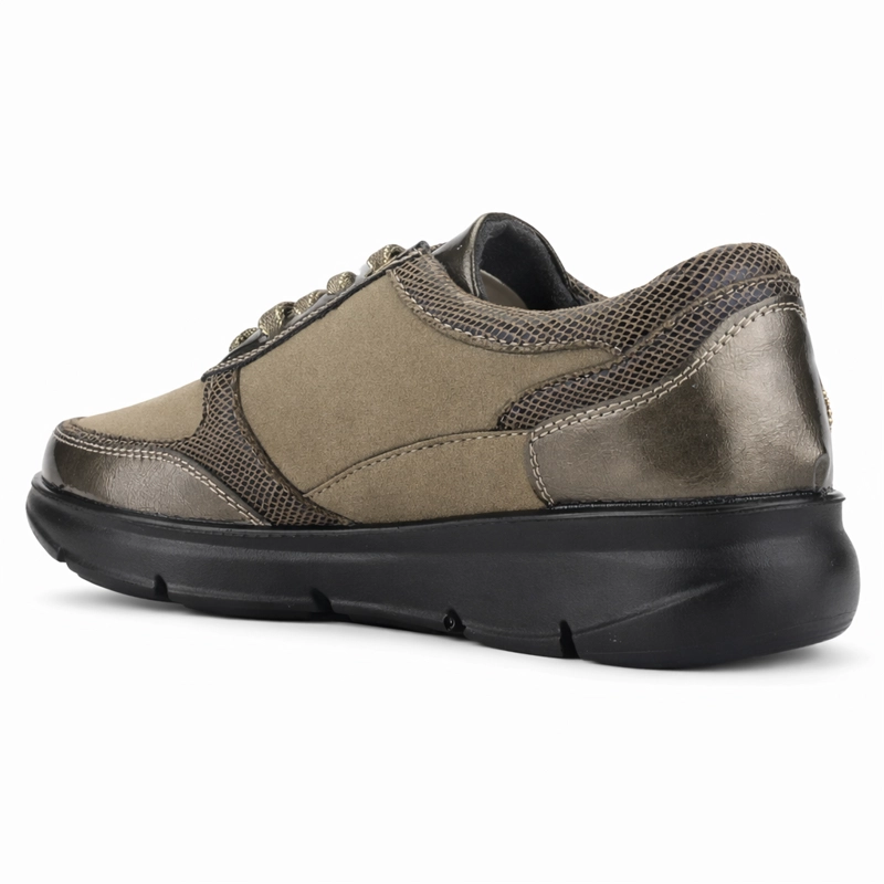 ZAPATILLA BEIGE MUJER CASUAL CHALADA GRAKI - 4
