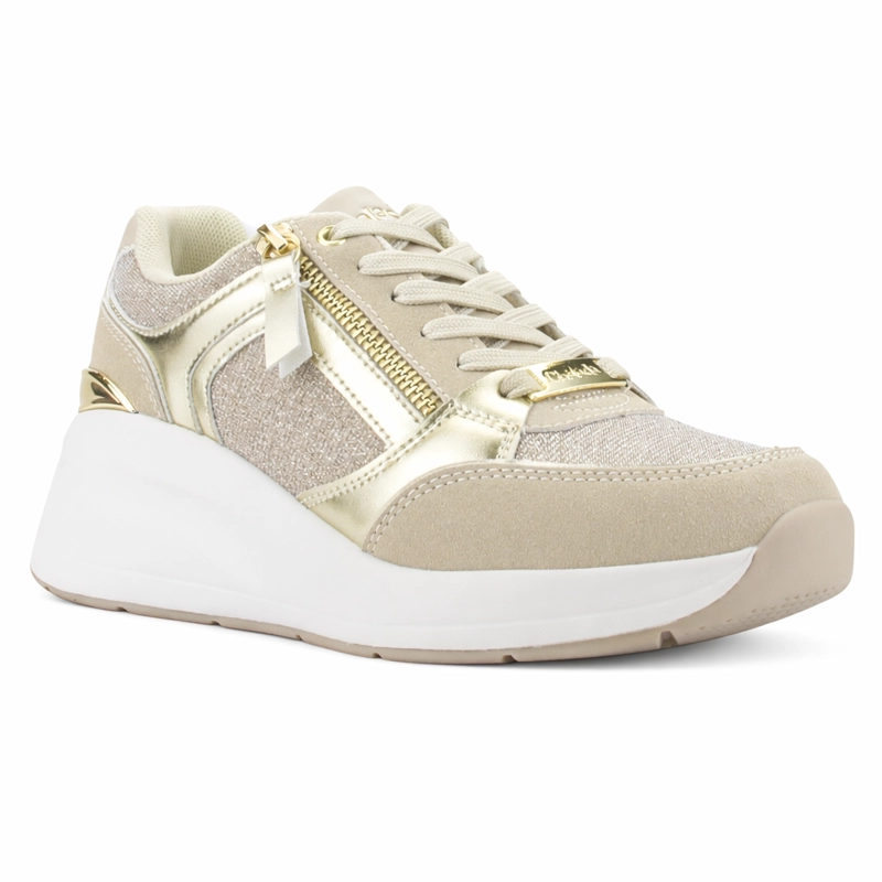 ZAPATILLA BEIGE MUJER CASUAL CHALADA JOKA - 3