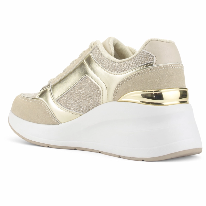 ZAPATILLA BEIGE MUJER CASUAL CHALADA JOKA - 4