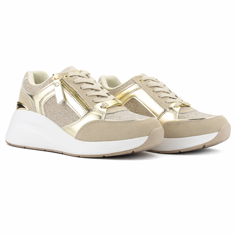 ZAPATILLA BEIGE MUJER CASUAL CHALADA JOKA - 5