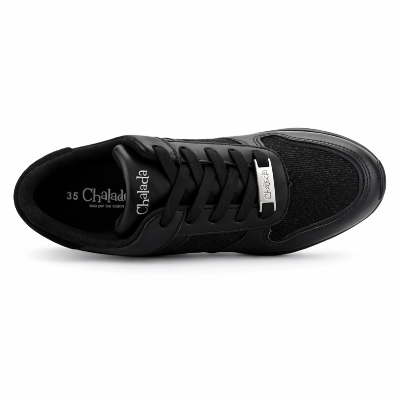 ZAPATILLA NEGRO MUJER CASUAL CHALADA JUNE - 5