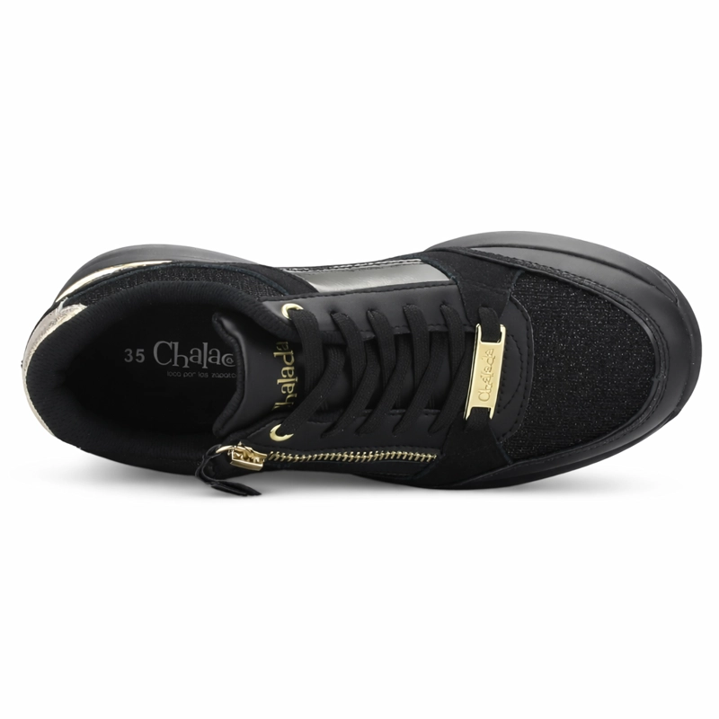 ZAPATILLA NEGRO MUJER CASUAL CHALADA JOKA - 5