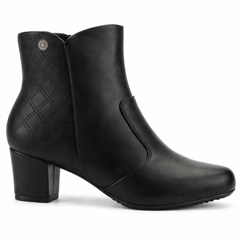 BOTIN NEGRO MUJER CASUAL CHALADA FLEXIB - 1