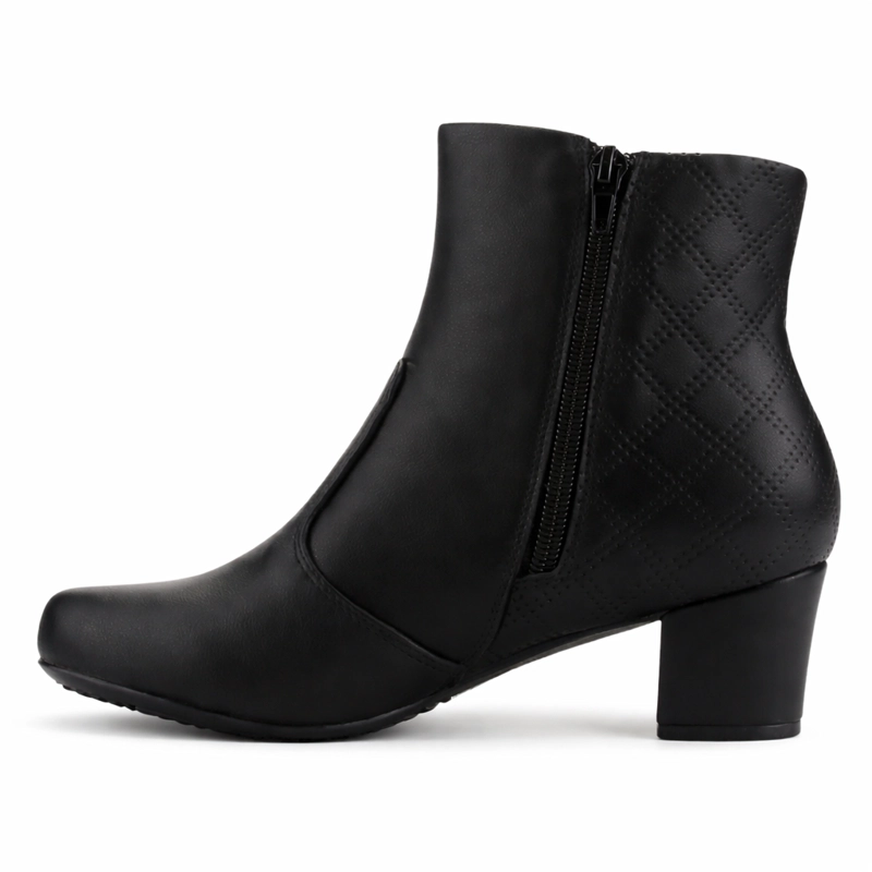 BOTIN NEGRO MUJER CASUAL CHALADA FLEXIB - 2