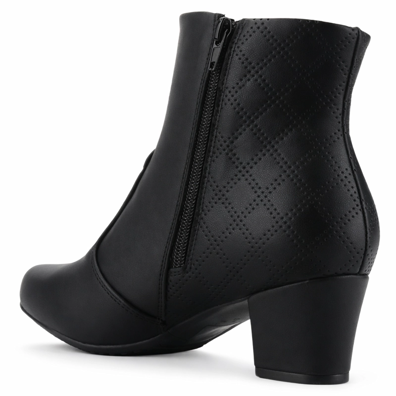 BOTIN NEGRO MUJER CASUAL CHALADA FLEXIB - 4