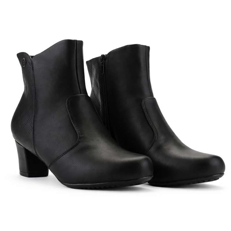 BOTIN NEGRO MUJER CASUAL CHALADA FLEXIB - 6