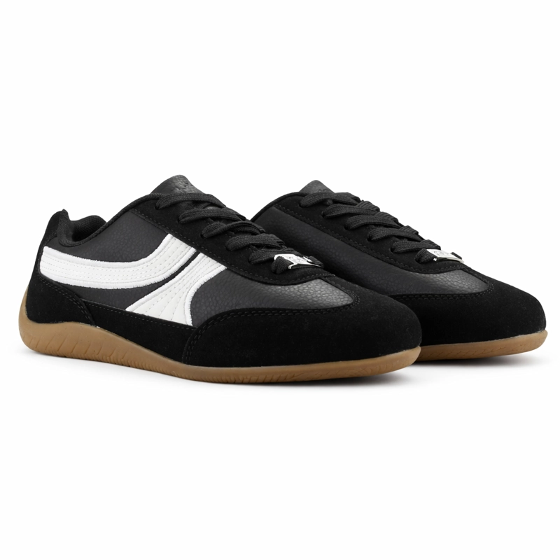 ZAPATILLA NEGRO MUJER CASUAL CHALADA BOXI - 5
