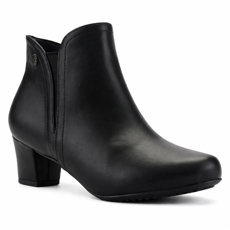 BOTIN NEGRO MUJER CASUAL CHALADA FLEXIB - 3