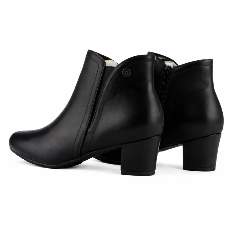 BOTIN NEGRO MUJER CASUAL CHALADA FLEXIB - 5