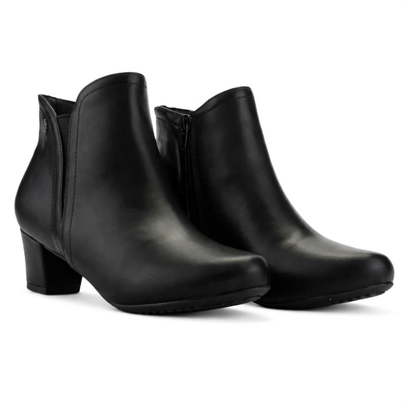 BOTIN NEGRO MUJER CASUAL CHALADA FLEXIB - 6