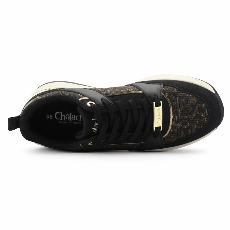 ZAPATILLA NEGRO MUJER CASUAL CHALADA JOKA - 5