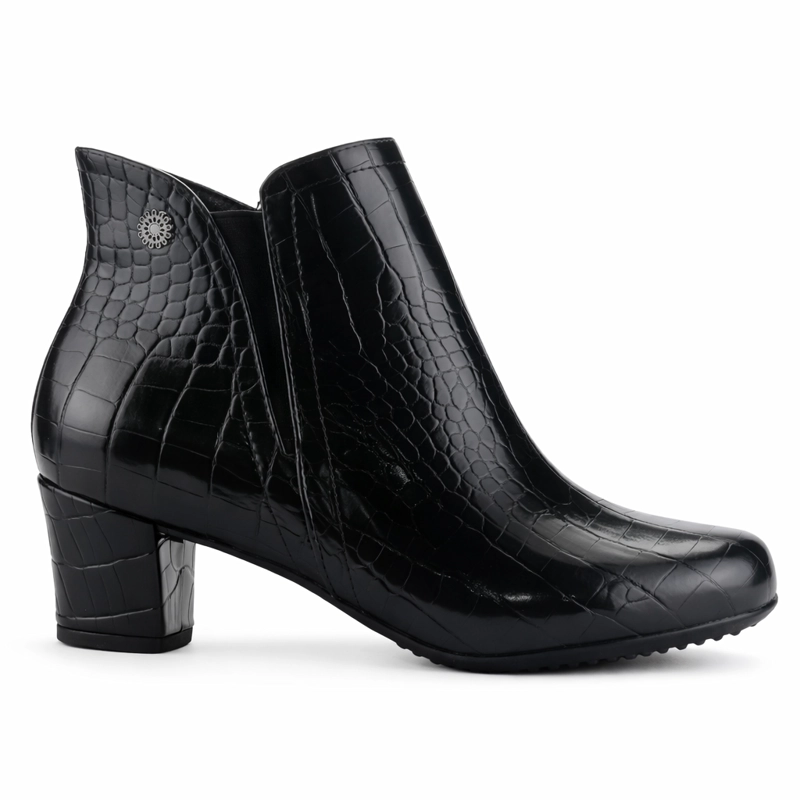 BOTIN NEGRO MUJER CASUAL CHALADA FLEXIB - 1