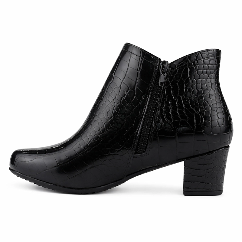 BOTIN NEGRO MUJER CASUAL CHALADA FLEXIB - 2