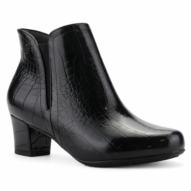 BOTIN NEGRO MUJER CASUAL CHALADA FLEXIB - 3