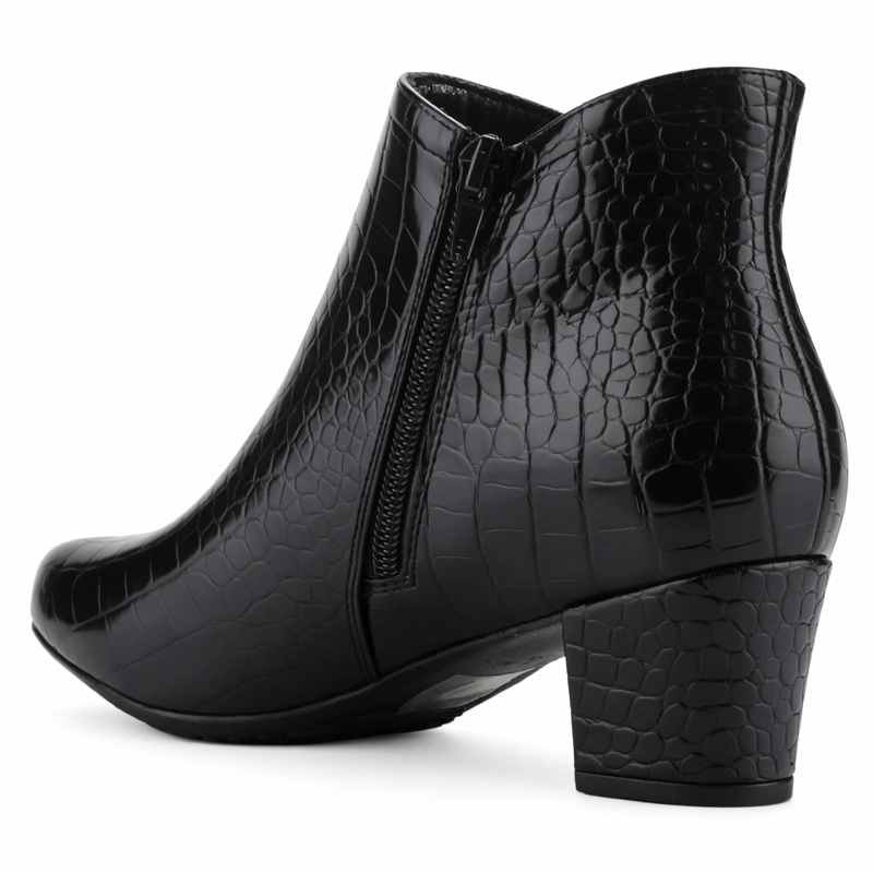 BOTIN NEGRO MUJER CASUAL CHALADA FLEXIB - 4