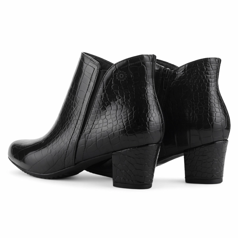 BOTIN NEGRO MUJER CASUAL CHALADA FLEXIB - 6