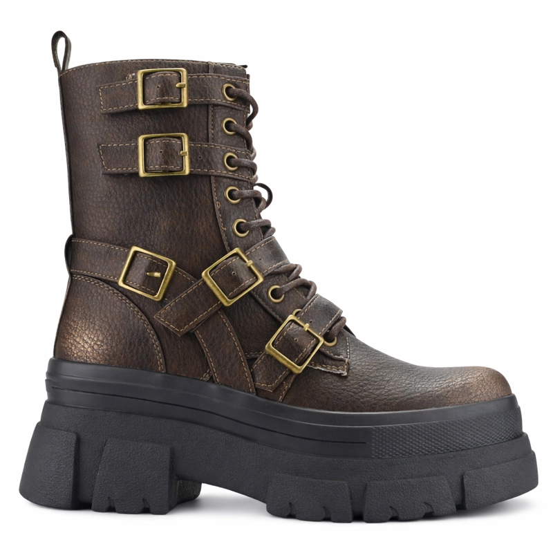 BOTIN CAFE  MUJER CASUAL CHALADA FLEY - 1