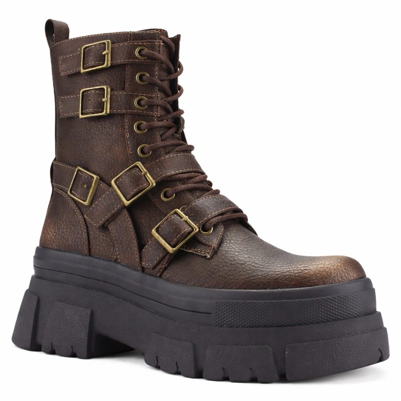 BOTIN CAFE  MUJER CASUAL CHALADA FLEY - 3