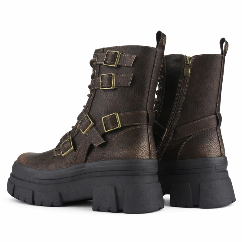 BOTIN CAFE  MUJER CASUAL CHALADA FLEY - 6