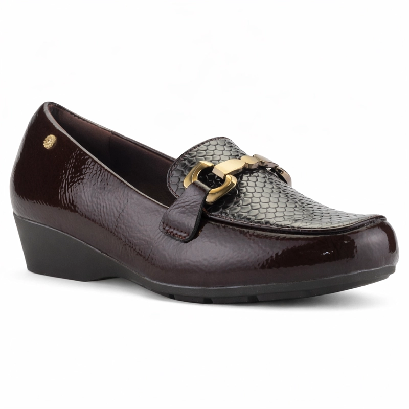 MOCASIN CAFE  MUJER CASUAL CHALADA DANA - 3