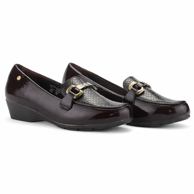 MOCASIN CAFE  MUJER CASUAL CHALADA DANA - 5