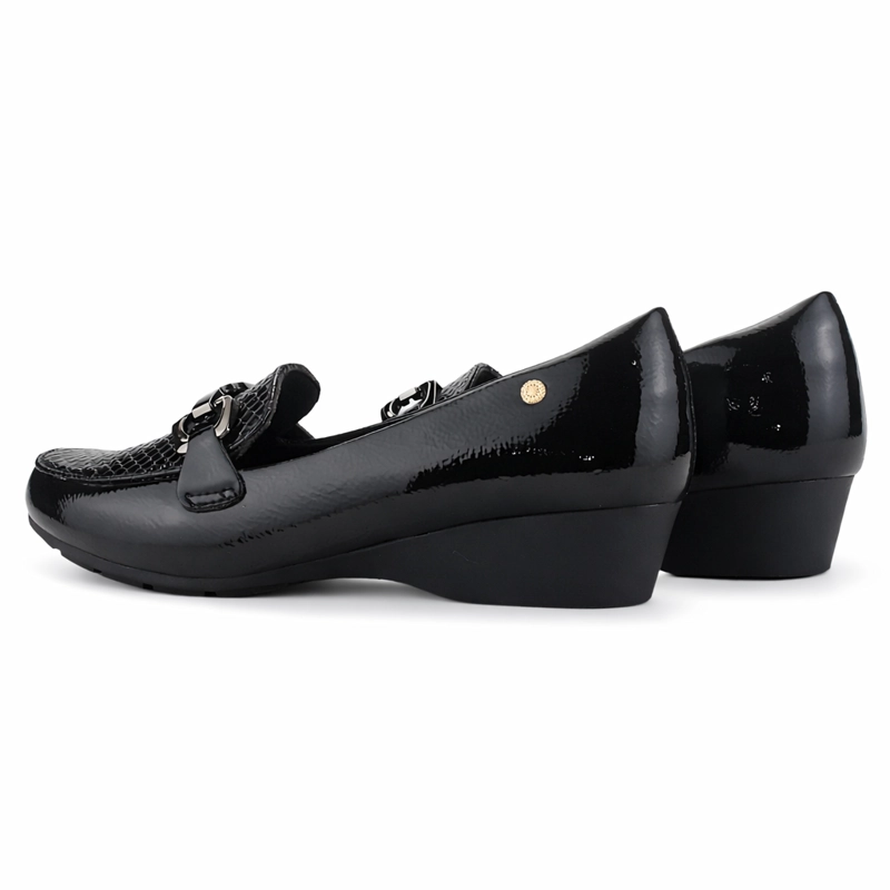 MOCASIN NEGRO MUJER CASUAL CHALADA DANA - 6