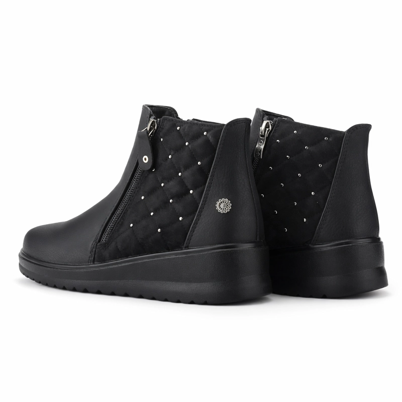 BOTIN NEGRO MUJER CASUAL CHALADA RAYO - 6