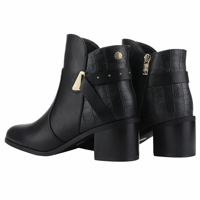 BOTIN NEGRO MUJER CASUAL CHALADA DIVA - 6