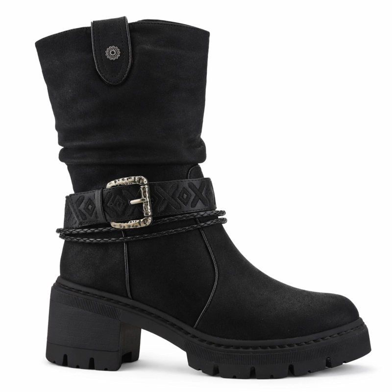 BOTIN NEGRO MUJER CASUAL CHALADA TERRA - 1