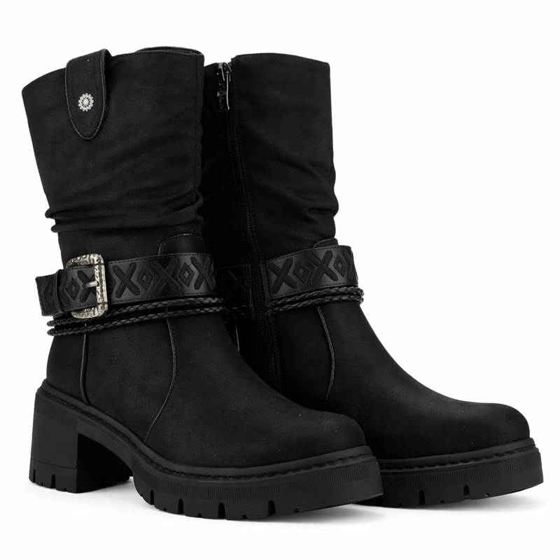 BOTIN NEGRO MUJER CASUAL CHALADA TERRA - 5