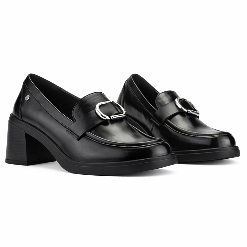 MOCASIN NEGRO MUJER CASUAL CHALADA BARI - 6
