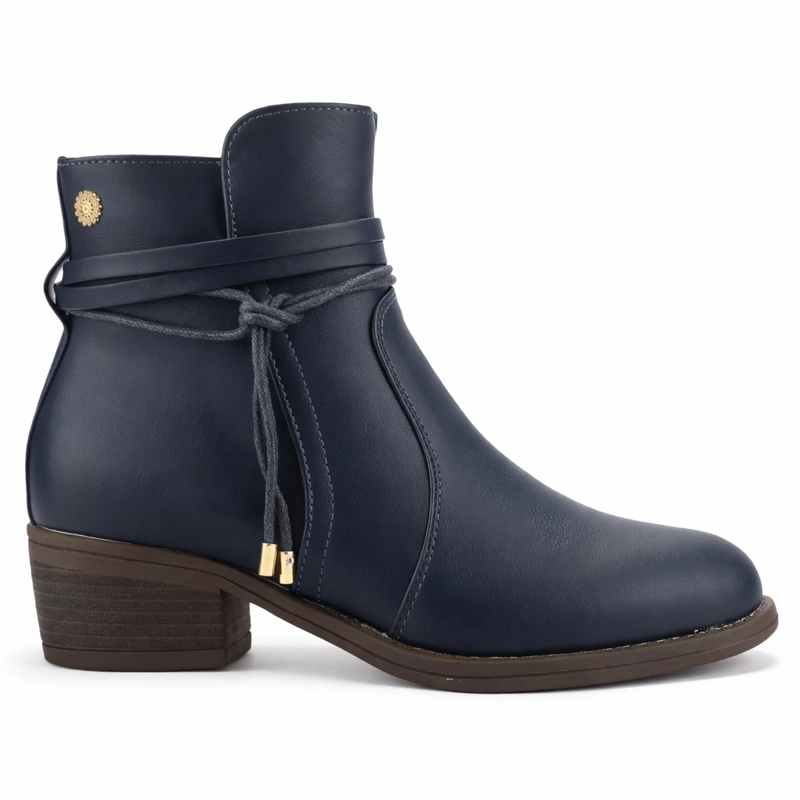 BOTIN AZUL MUJER CASUAL CHALADA TROSI - 1