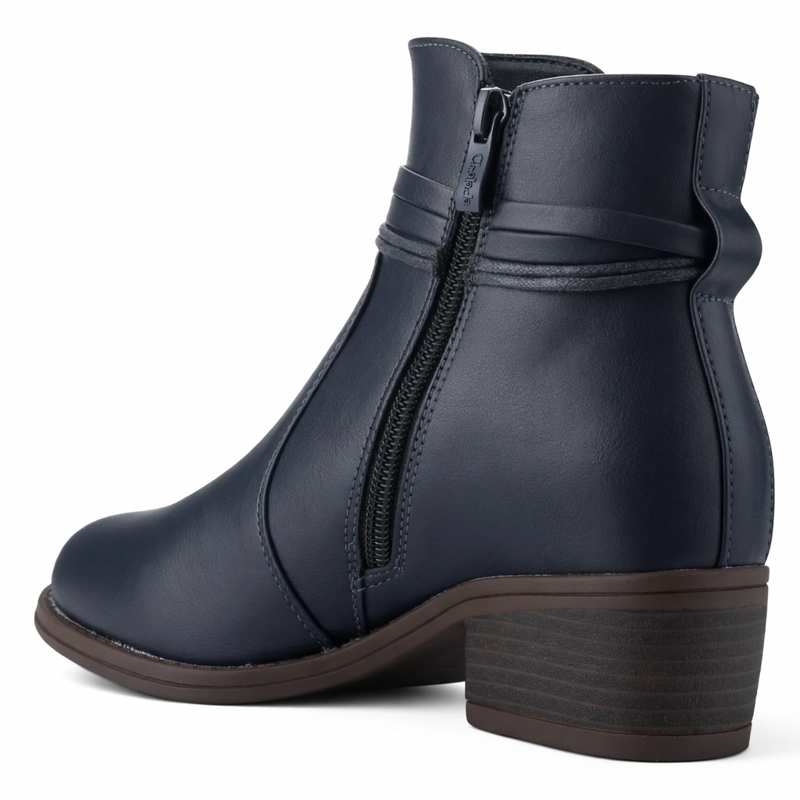 BOTIN AZUL MUJER CASUAL CHALADA TROSI - 4