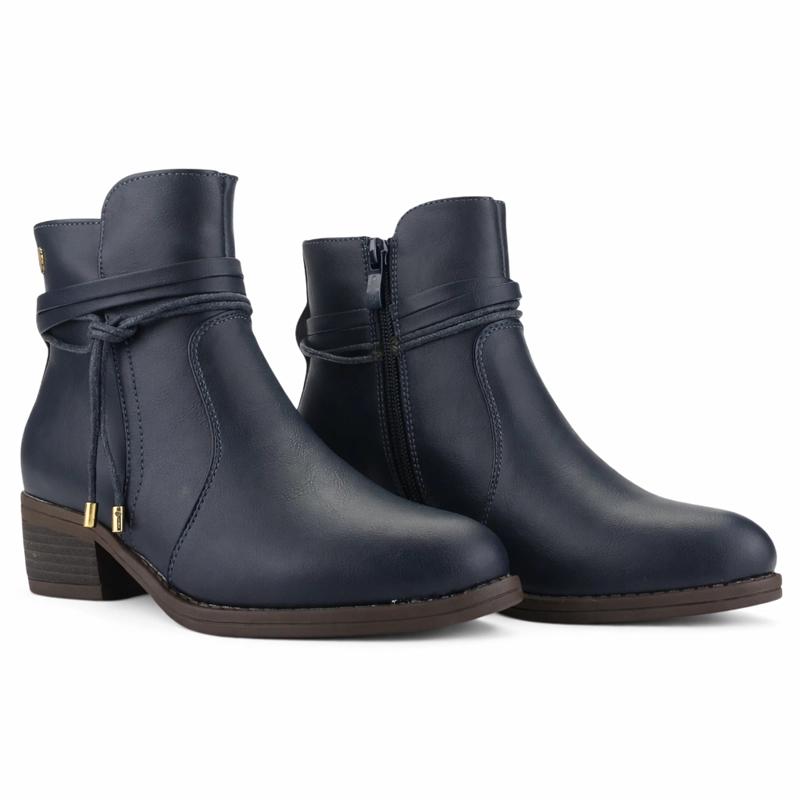 BOTIN AZUL MUJER CASUAL CHALADA TROSI - 5