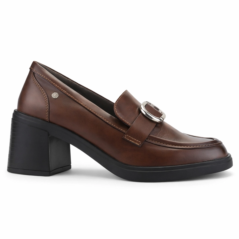 MOCASIN CAFE  MUJER CASUAL CHALADA BARI - 1