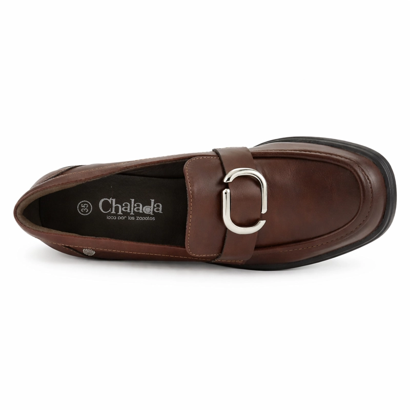MOCASIN CAFE  MUJER CASUAL CHALADA BARI - 5