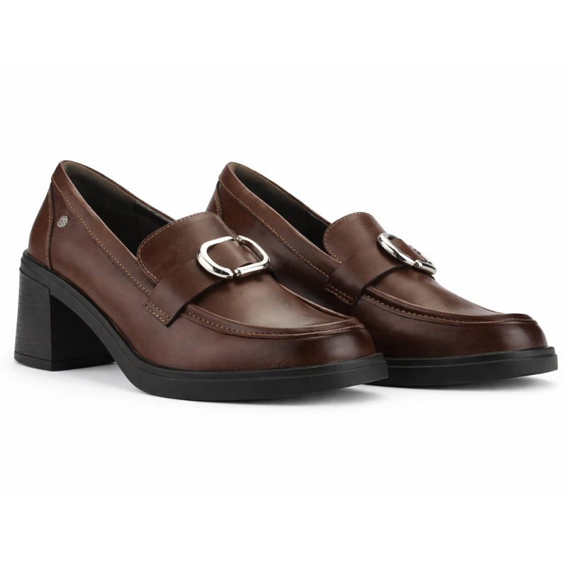 MOCASIN CAFE  MUJER CASUAL CHALADA BARI - 6