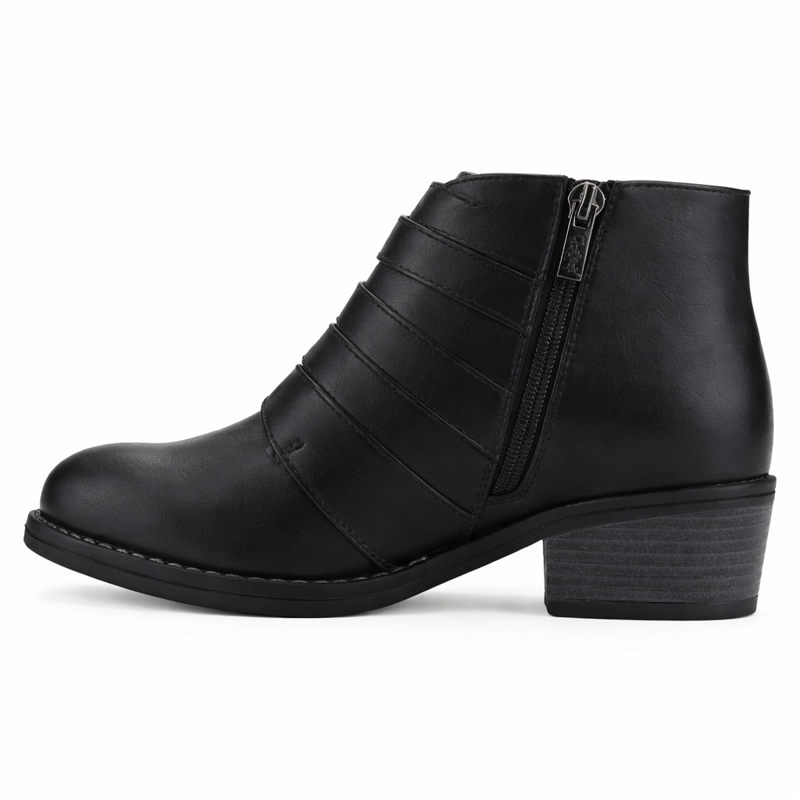 BOTIN NEGRO MUJER CASUAL CHALADA FACA - 2