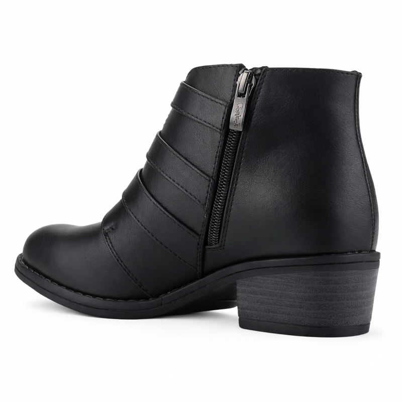 BOTIN NEGRO MUJER CASUAL CHALADA FACA - 3
