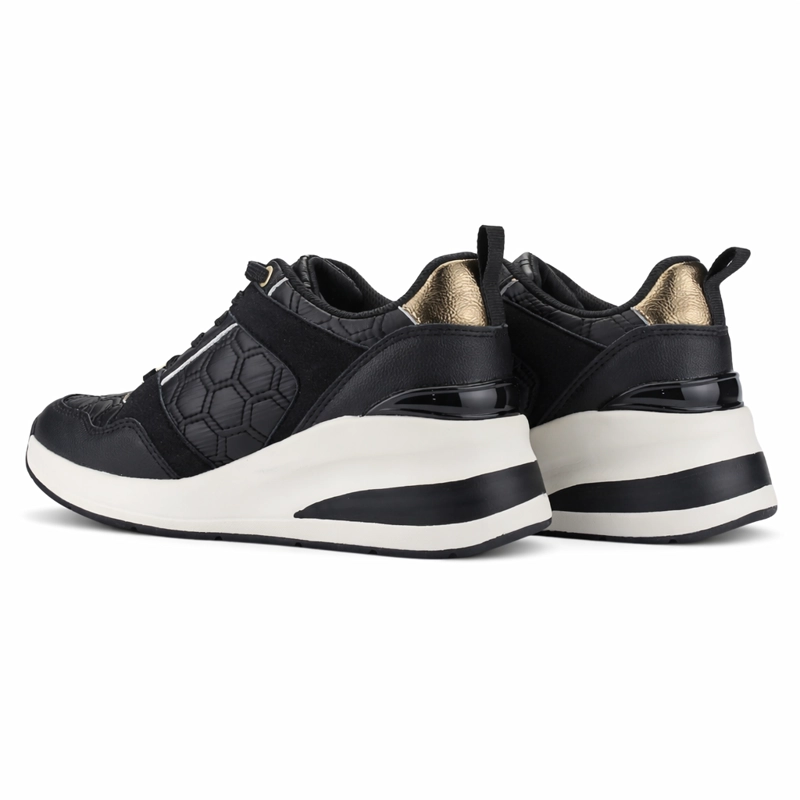 ZAPATILLA NEGRO MUJER CASUAL CHALADA JOKA - 7
