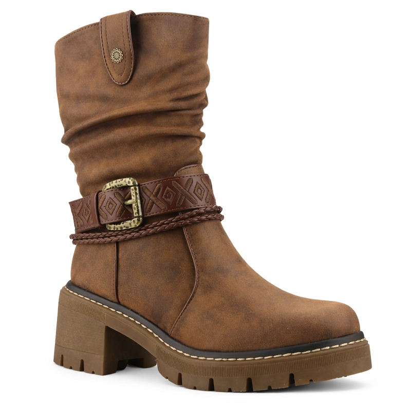BOTIN TOSTADO MUJER CASUAL CHALADA TERRA - 3