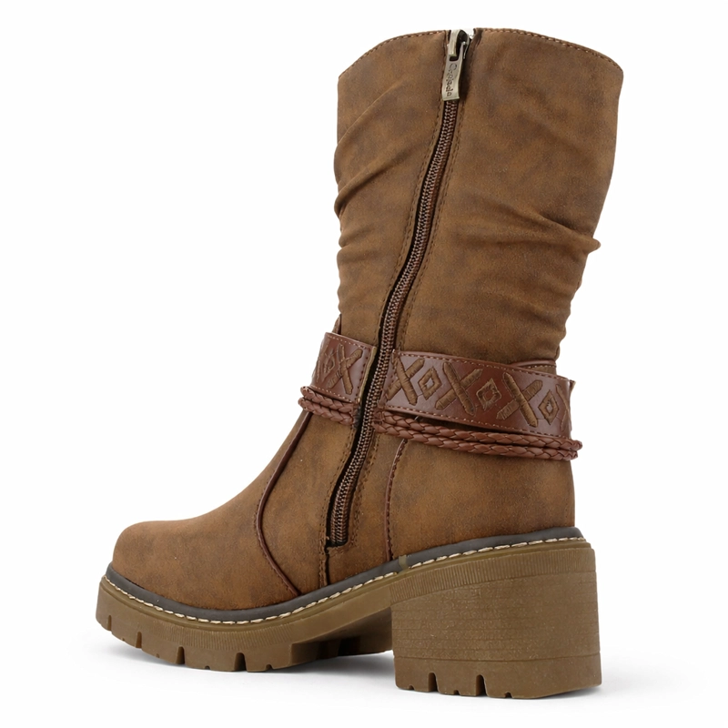 BOTIN TOSTADO MUJER CASUAL CHALADA TERRA - 4