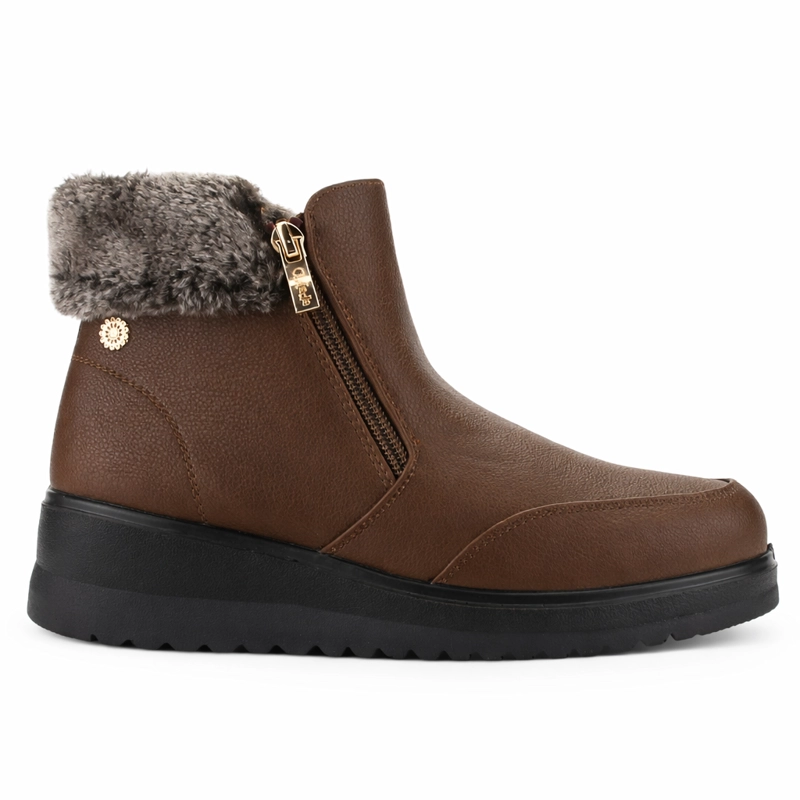 BOTIN TOSTADO MUJER CASUAL CHALADA RAYO - 1