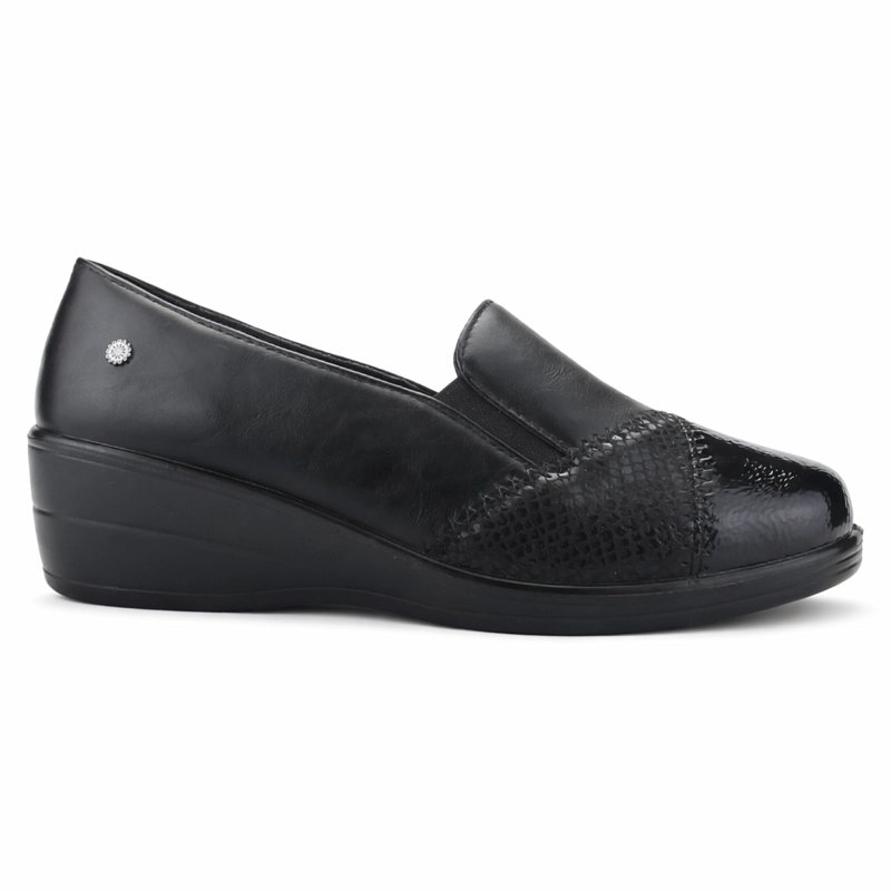 ZAPATO NEGRO MUJER CASUAL CHALADA OSNY - 1